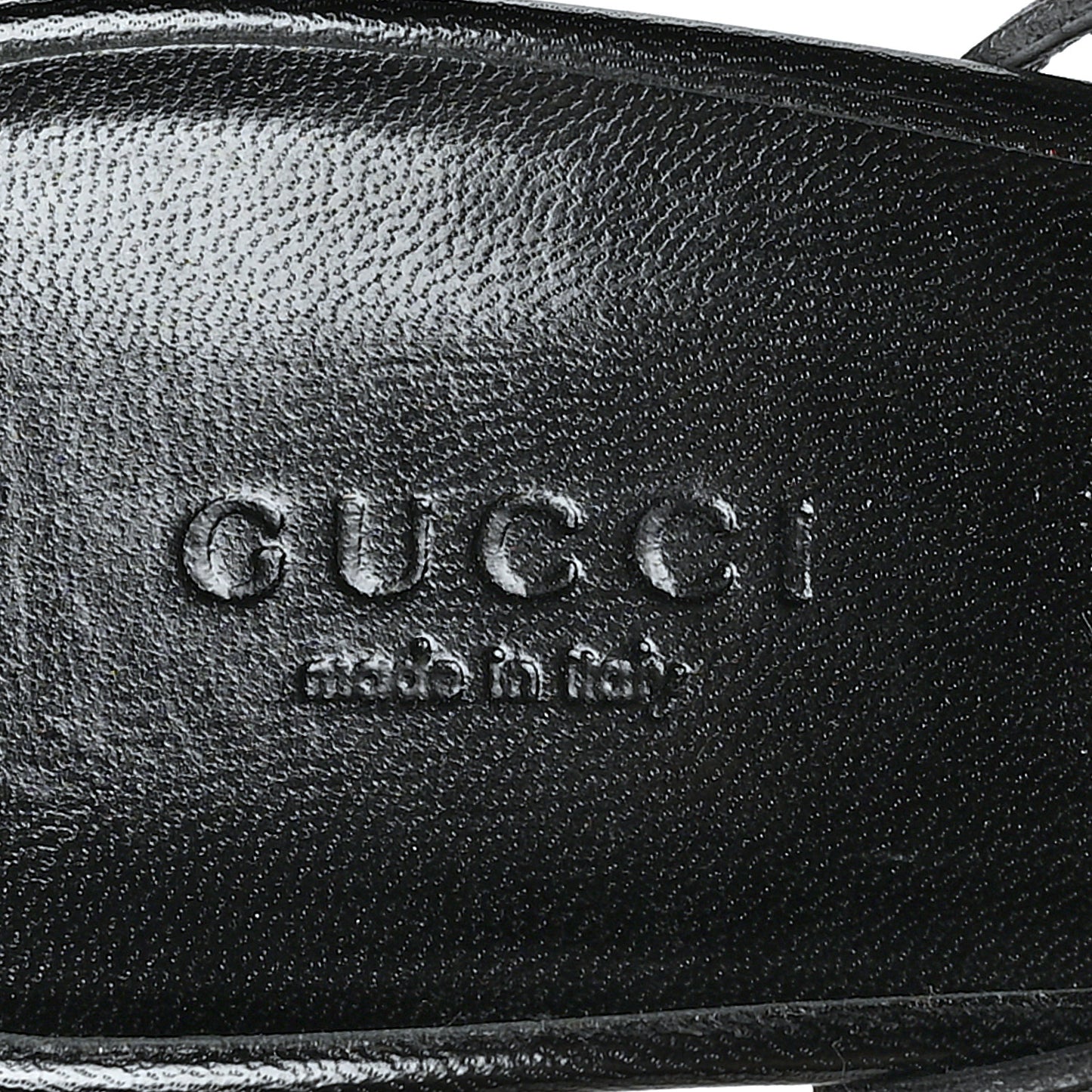 Calfskin GG Lifford Sandals 38.5 Black