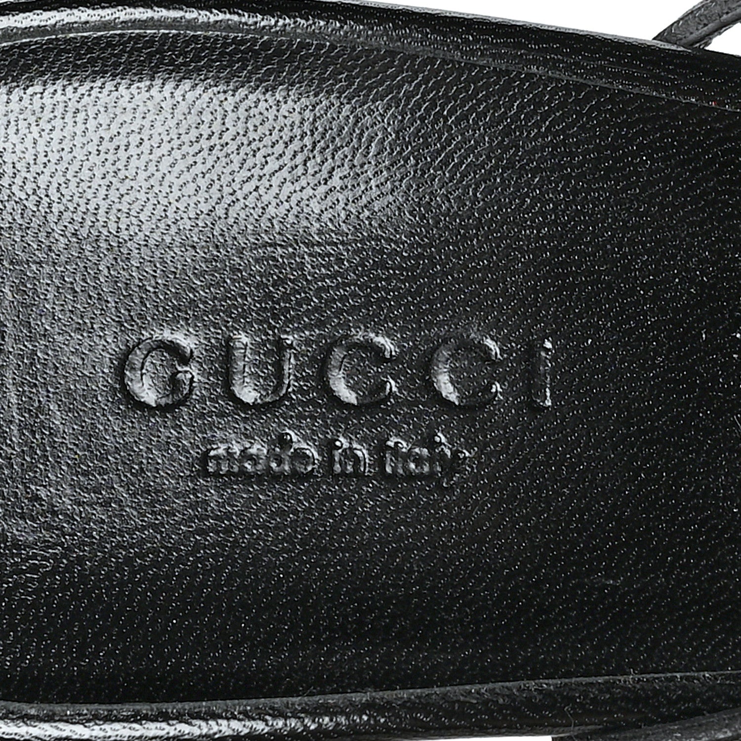 Gucci Calfskin GG Lifford Sandals 38.5 Black 6 of 8