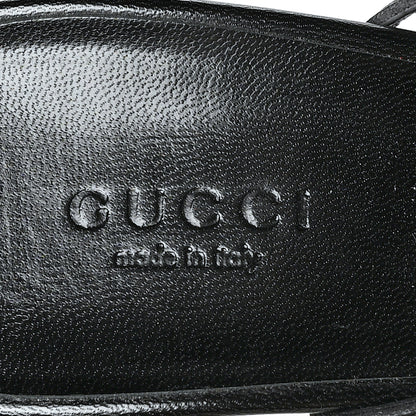 Gucci Calfskin GG Lifford Sandals 38.5 Black 6 of 8