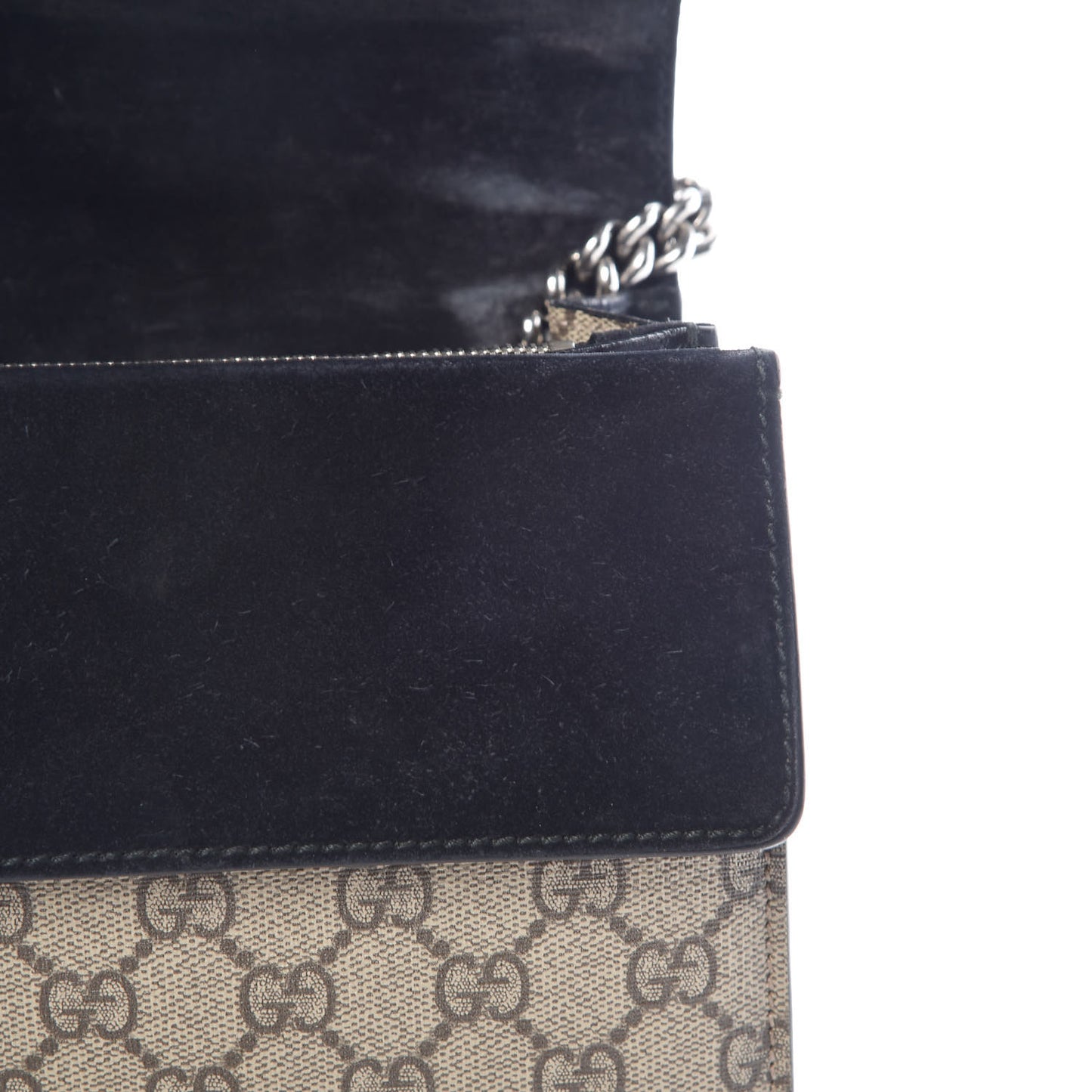 GG Supreme Monogram Small Dionysus Shoulder Bag Black