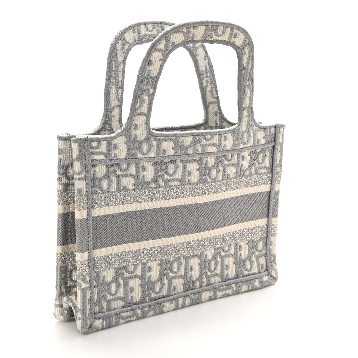 Christian Dior Oblique Mini Book Tote Grey Multicolor 2 of 11