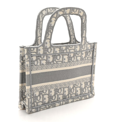 Christian Dior Oblique Mini Book Tote Grey Multicolor 2 of 11