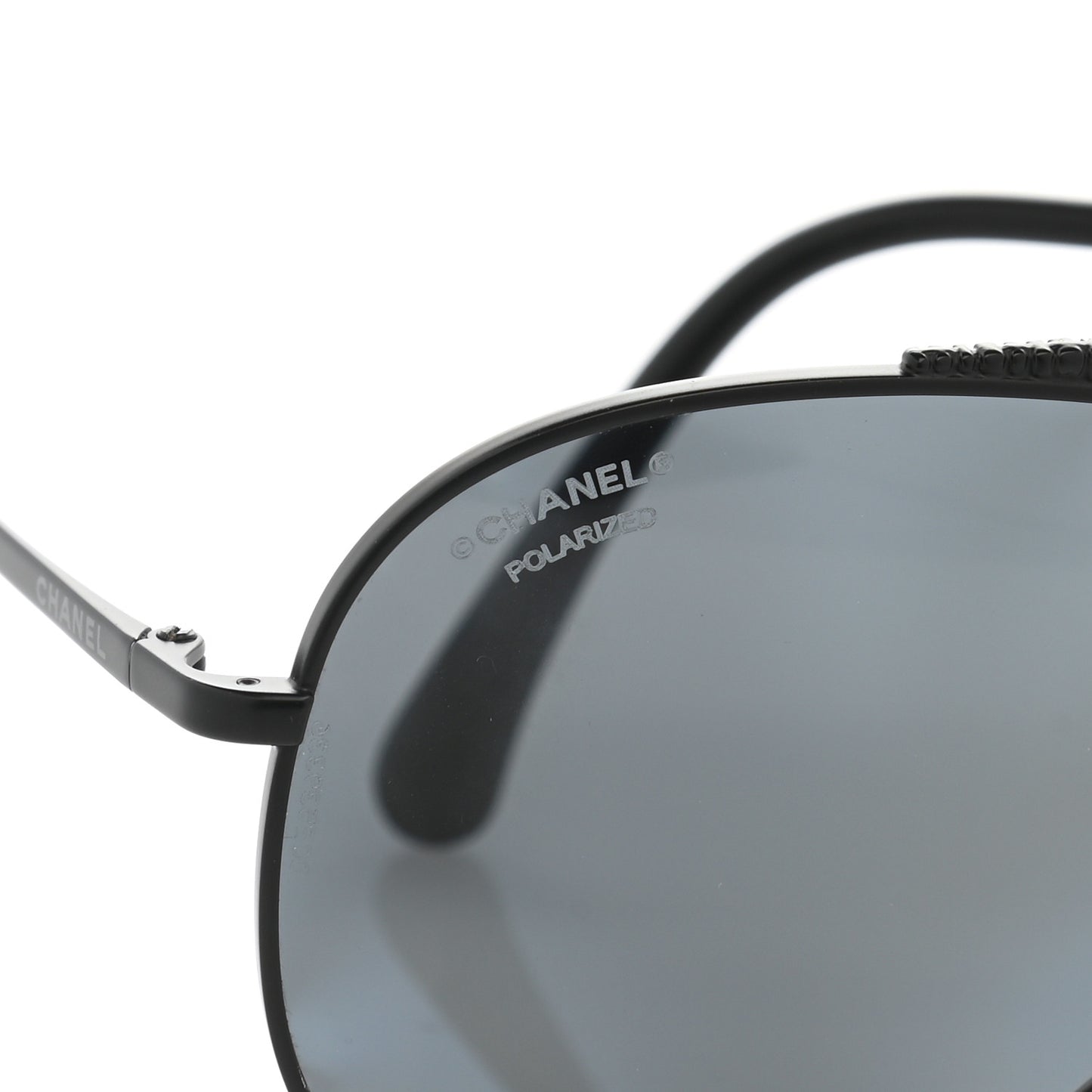 Metal Polarized Pilot Aviator Sunglasses 4231 Black