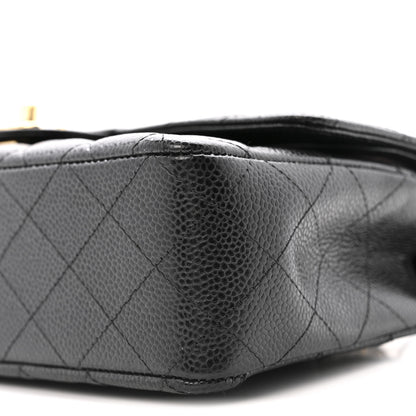 Chanel Caviar Quilted Medium Double Flap Black 10 of 12