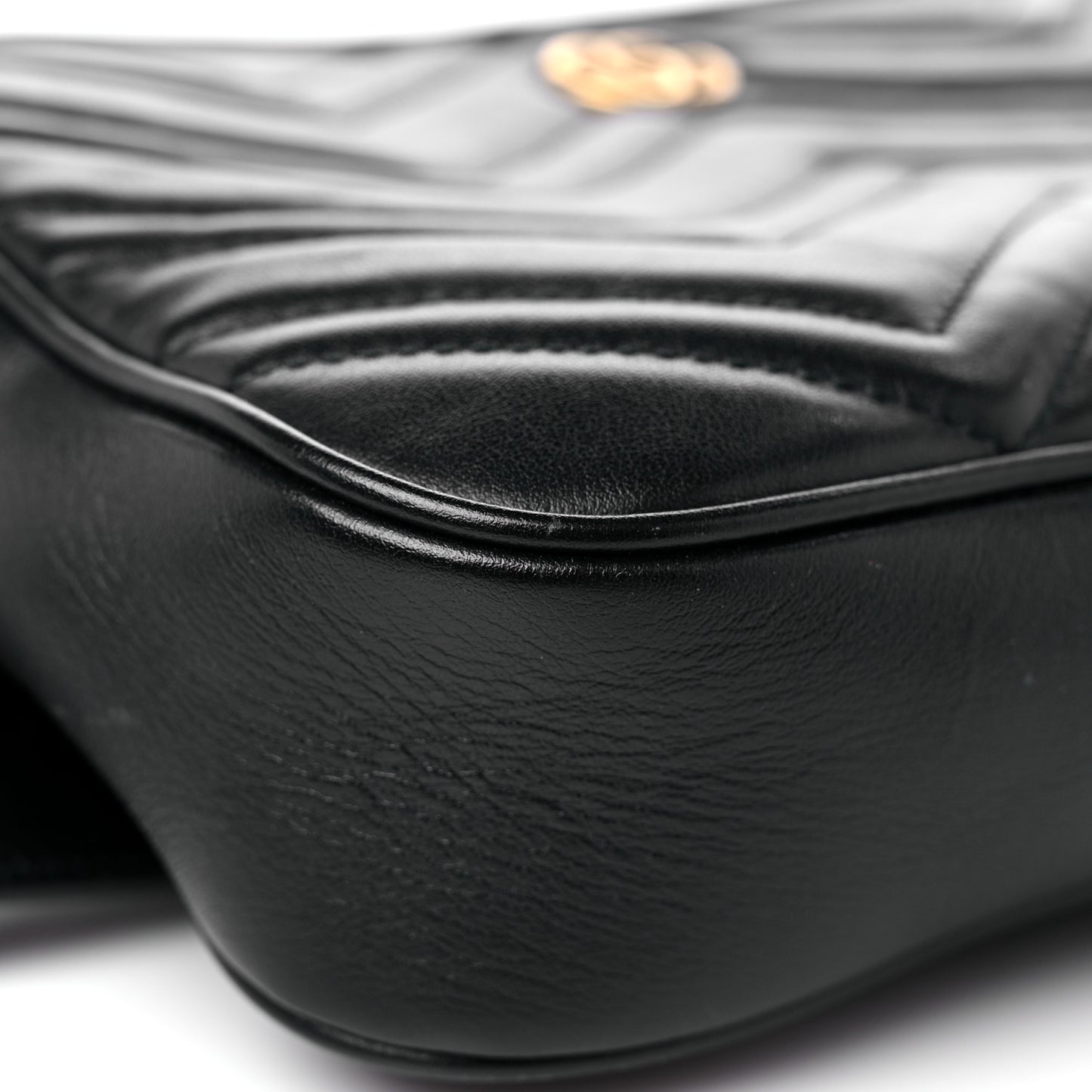 Calfskin Matelasse Mens GG Marmont Belt Bag 80 32 Black