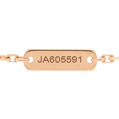 Van Cleef & Arpels 18K Rose Gold Gray Mother of Pearl Vintage Alhambra Pendant Necklace 5 of 6