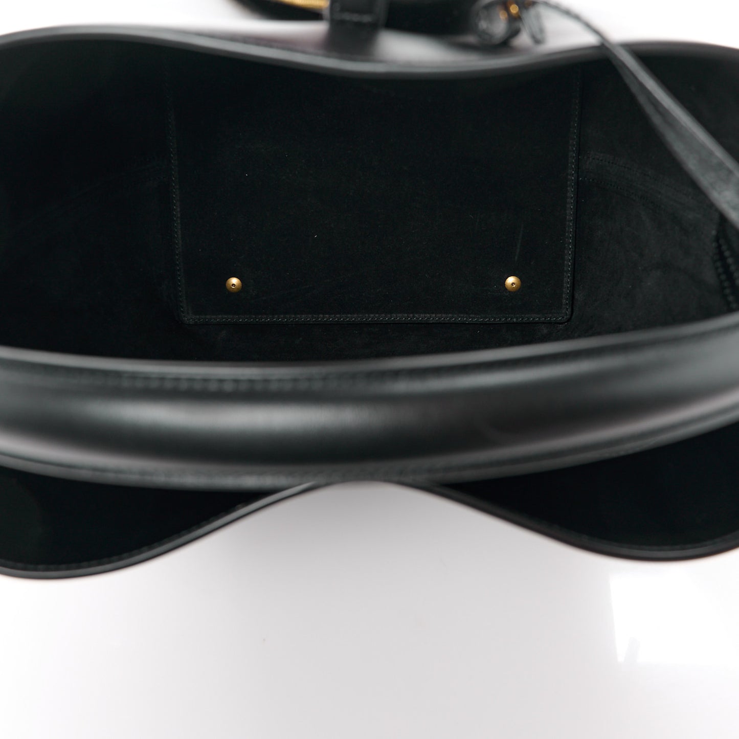 Shiny Calfskin Le 37 Bucket Bag Black