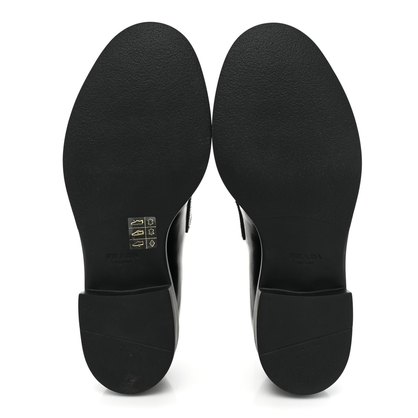 Spazzolato Metal Triangle Logo 50mm Loafers 38 Black