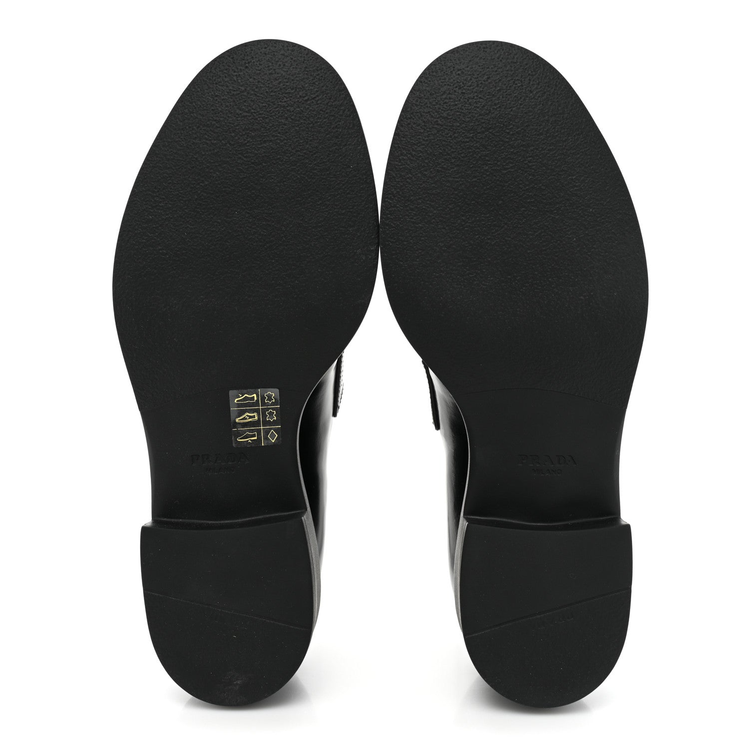 Prada Spazzolato Metal Triangle Logo 50mm Loafers 38 Black 5 of 12
