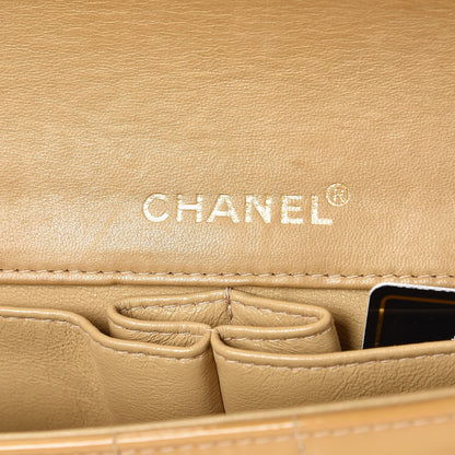 Chanel Patent East West Chocolate Bar Flap Beige 6 of 8