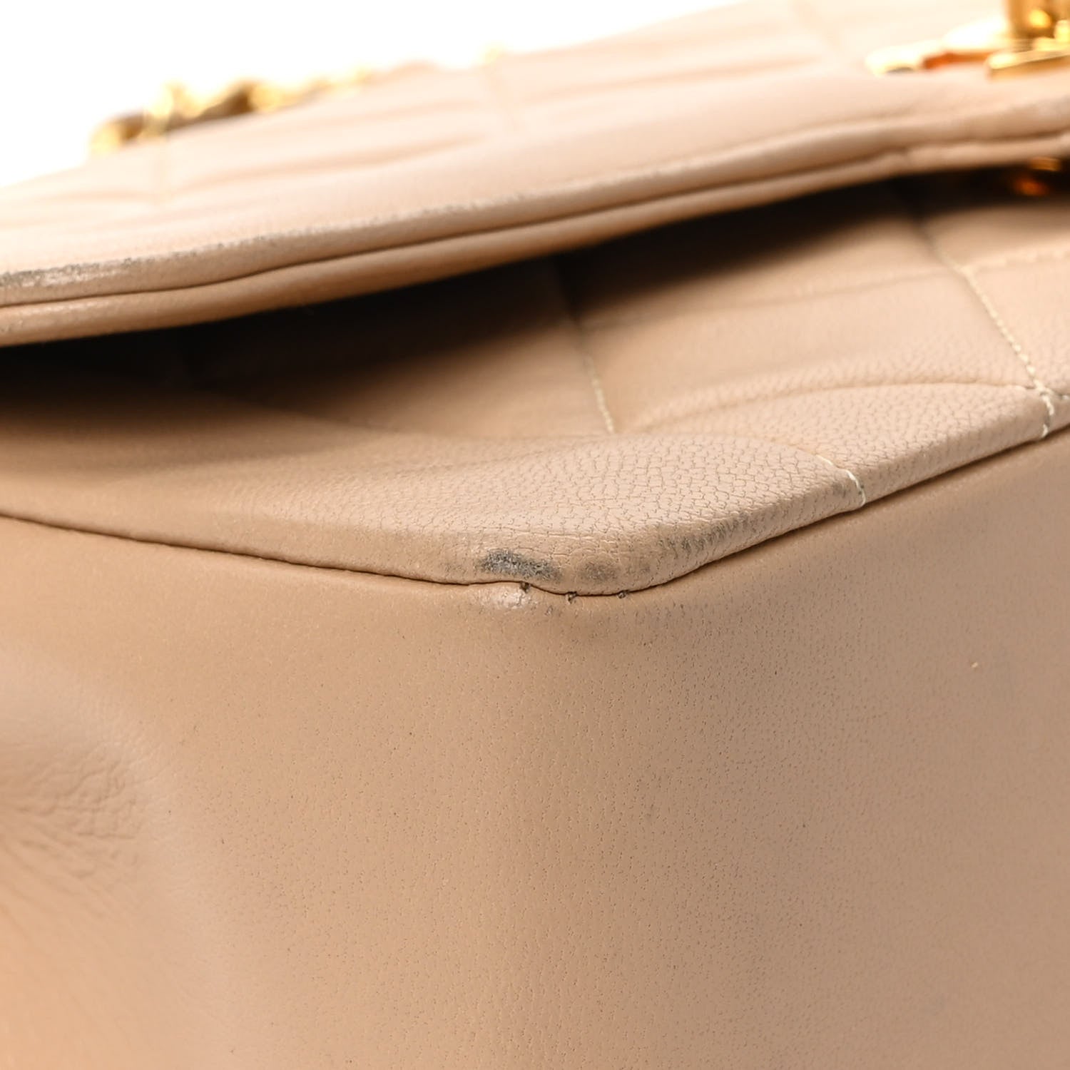 Chanel Lambskin Quilted Small Single Flap Beige 6 of 12