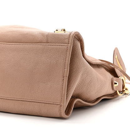 Balenciaga Chevre Gold Metallic Edge Hardware City Rose Des Sables 10 of 10