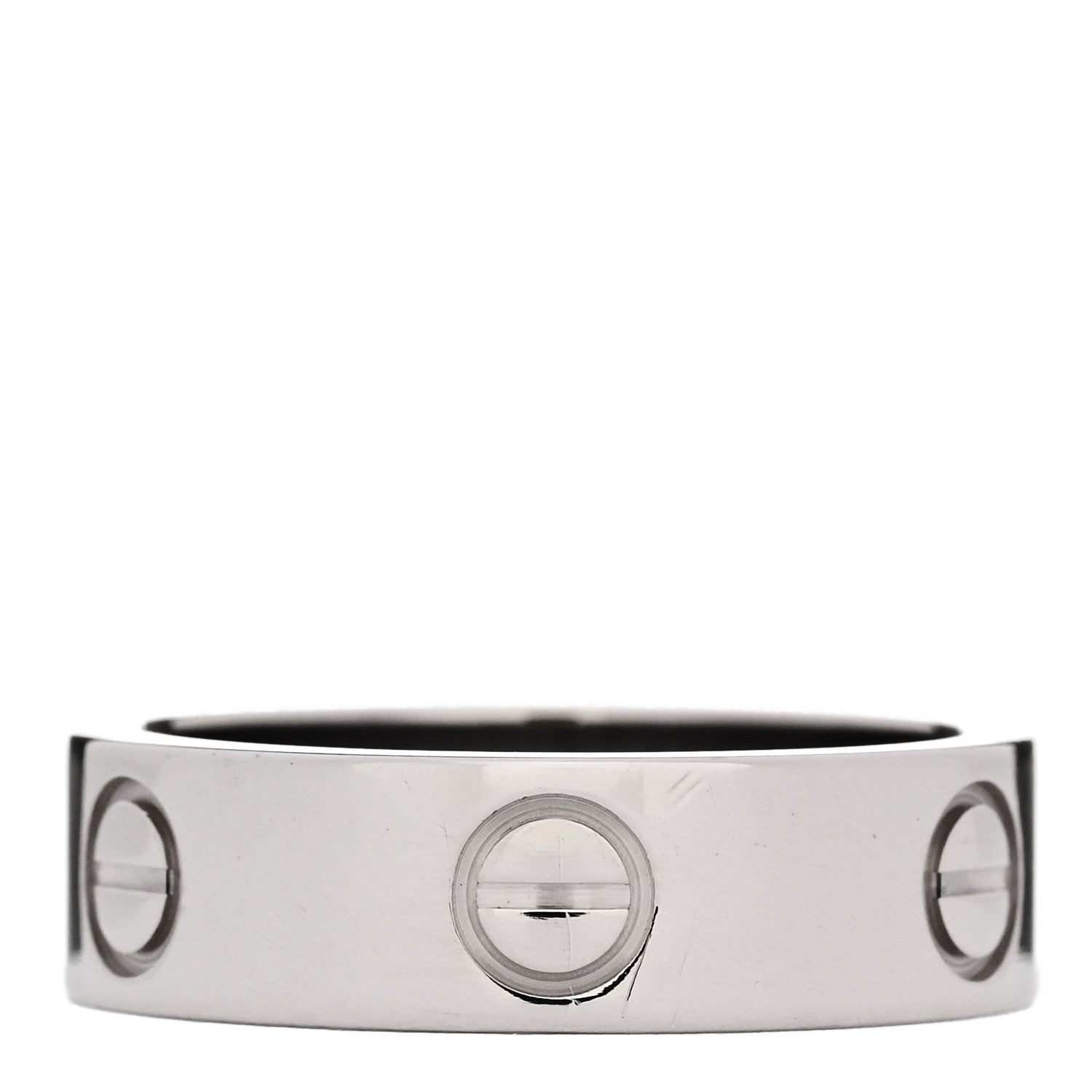 Cartier 18K White Gold 5.5mm LOVE Ring 52 6 3 of 4
