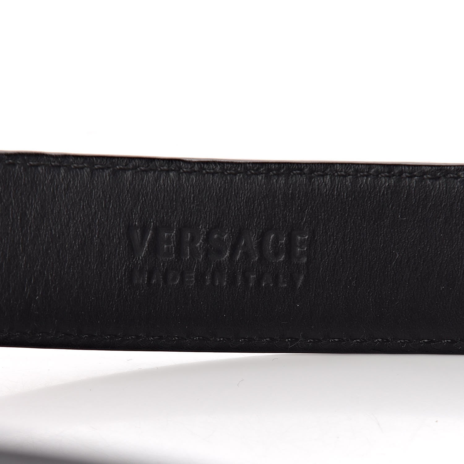 Versace Calfskin Palazzo Medusa Belt 115 46 Black 4 of 8