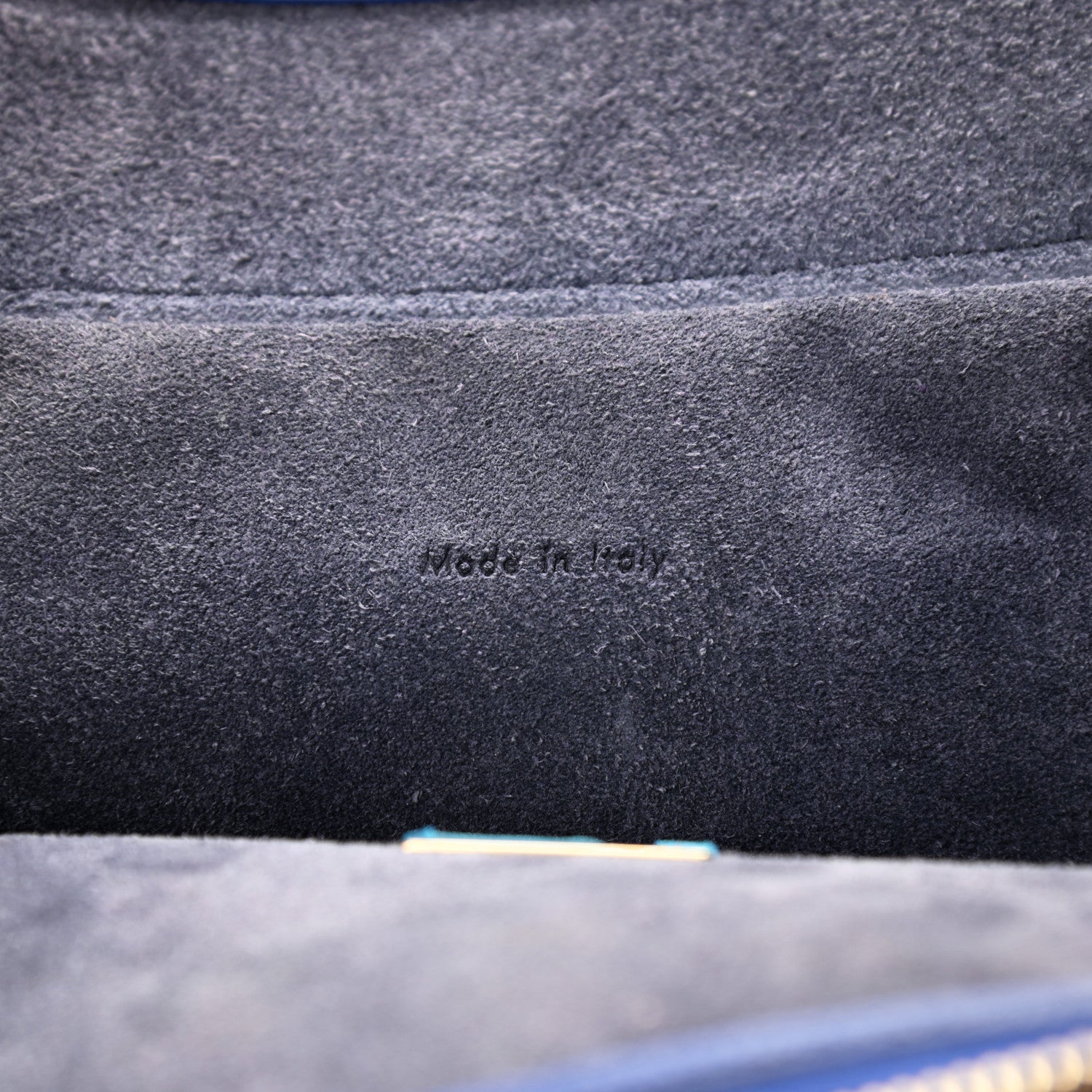 Celine Grained Calfskin Mini Belt Bag Indigo 6 of 14