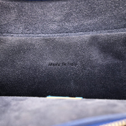 Celine Grained Calfskin Mini Belt Bag Indigo 6 of 14