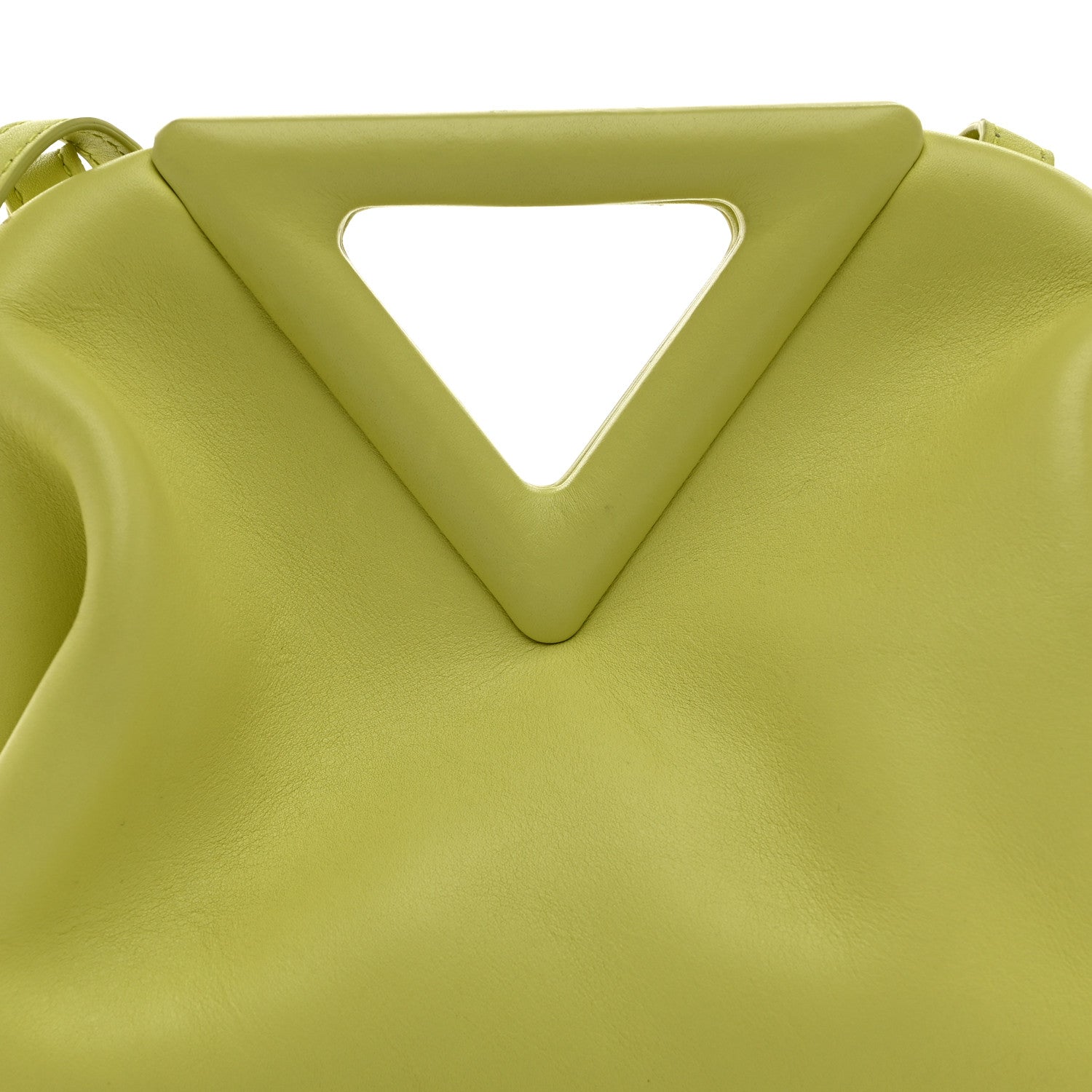 Bottega Veneta Calfskin Small The Point Triangle Bag Seagrass 7 of 9