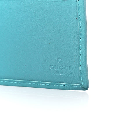 Gucci GG Plus Monogram Web Bi-Fold Wallet Blue Beige 8 of 13