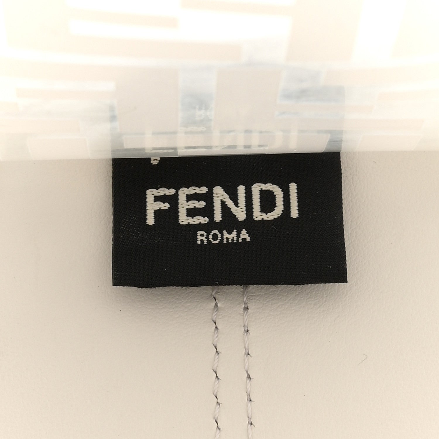 Fendi TPU FF Vitello Century Plexiglass Medium Runaway Shopper