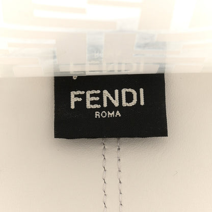 Fendi TPU FF Vitello Century Plexiglass Medium Runaway Shopper Tote White 6 of 15