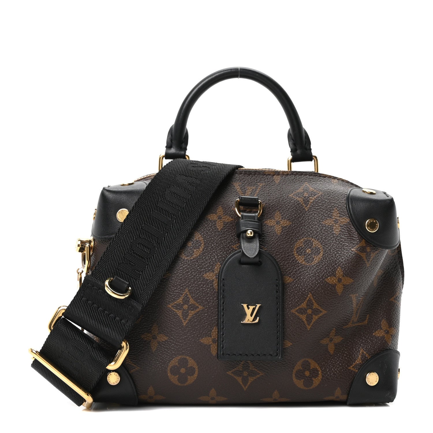 Louis Vuitton Monogram Petite Malle Souple Black 2 of 17