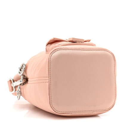 Fendi Nylon Ninfa Vitello King Cuoio Mini Mon Tresor Bucket Bag Baby Pink 4 of 10