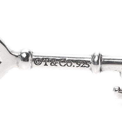 Tiffany Sterling Silver Small Heart Key Pendant 3 of 3