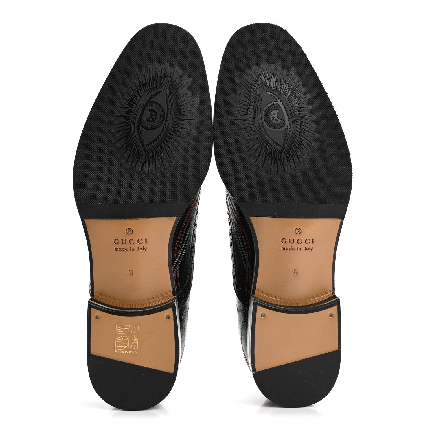 Gucci Quentin Goatskin Mens Loafers 9 Black 6 of 10