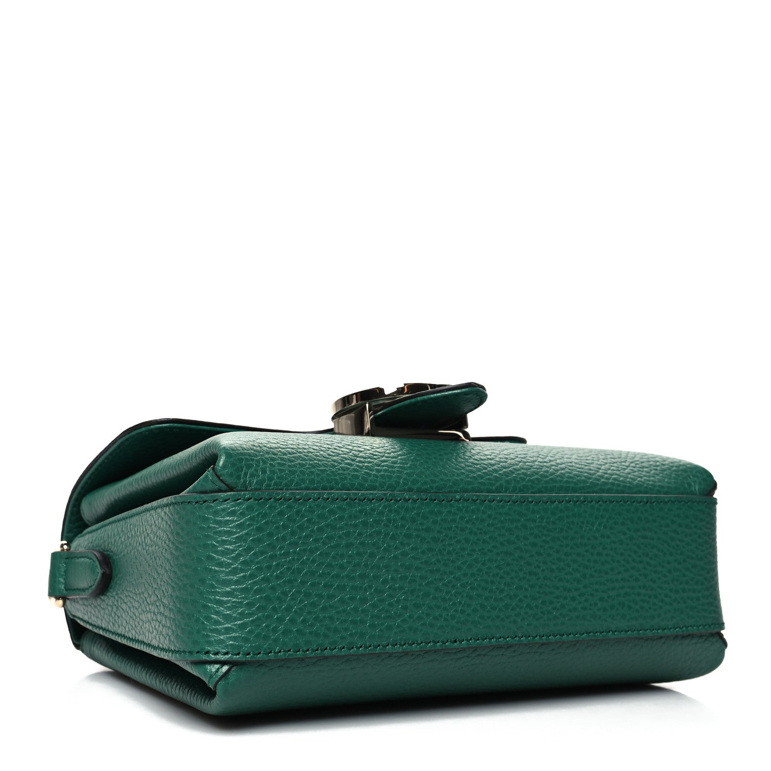 Gucci Dollar Calfskin Interlocking G Crossbody Bag Emerald 4 of 12