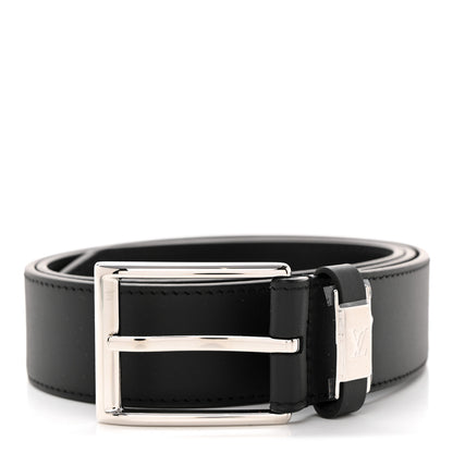 Louis Vuitton Calfskin 35mm Pont Neuf Belt 90 36 Black 1 of 5