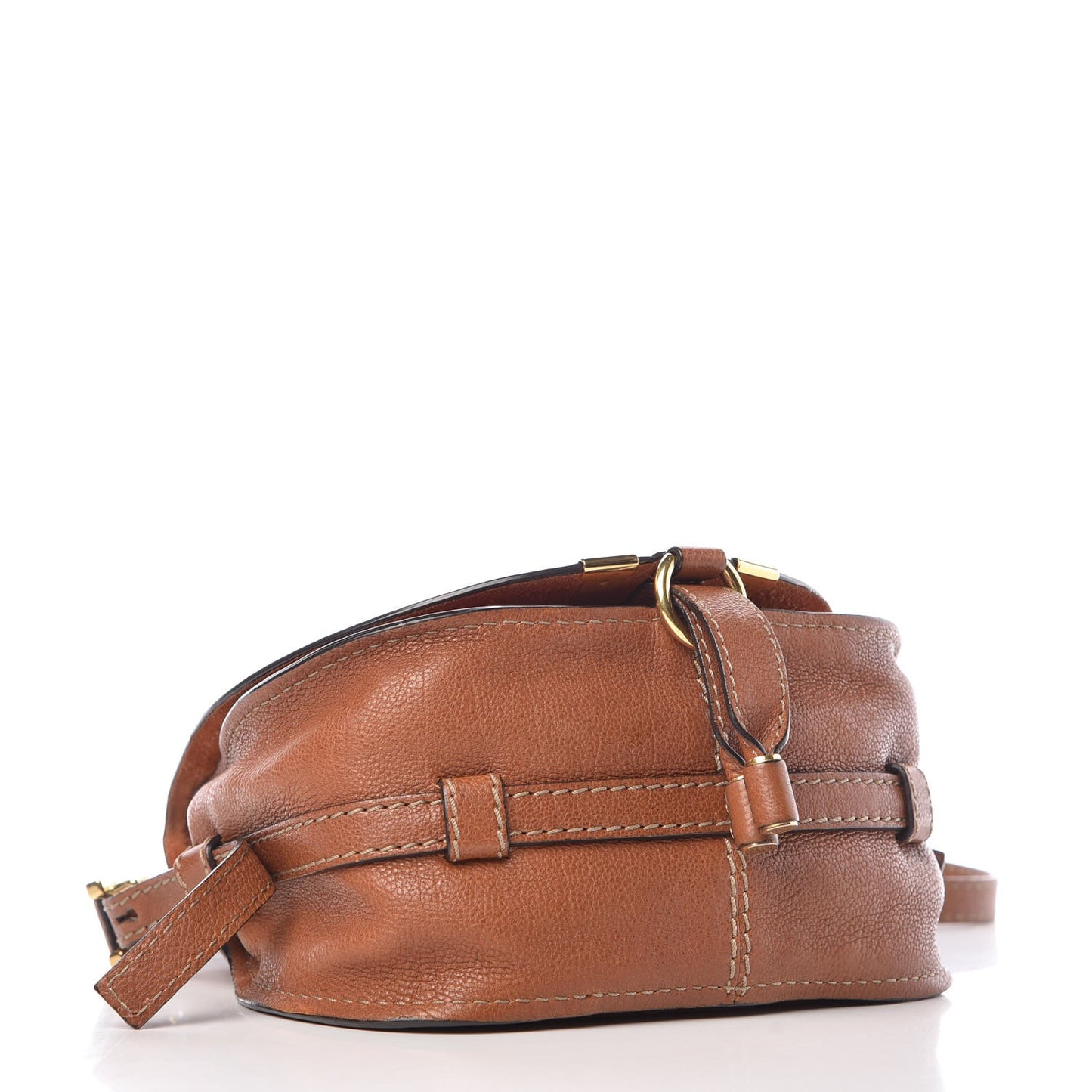 Calfskin Mini Marcie Nude Crossbody Bag Classic Tobacco
