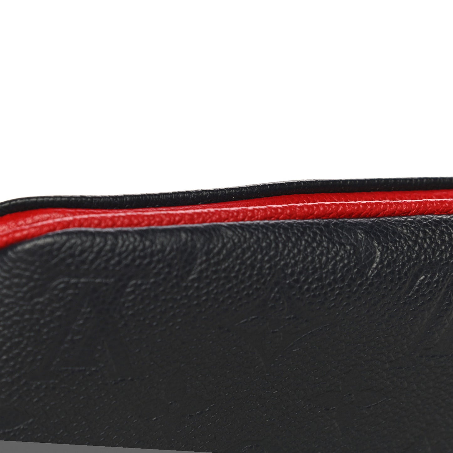 Empreinte Double Zip Pochette Marine Rouge