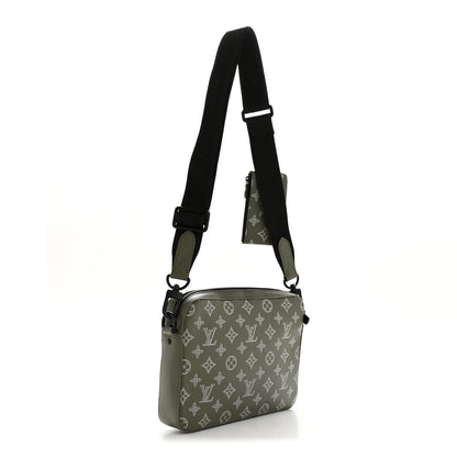 Louis Vuitton Monogram Shadow G65 Trio Messenger Olive Green 4 of 12