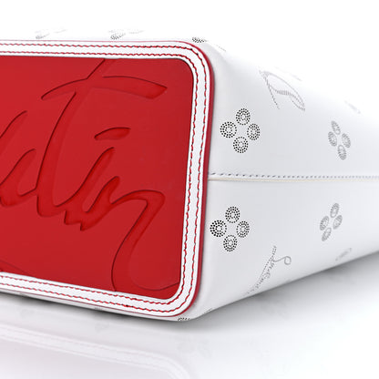 Christian Louboutin Calfskin Loubinthesky Mini East West Cabata Tote White 11 of 12