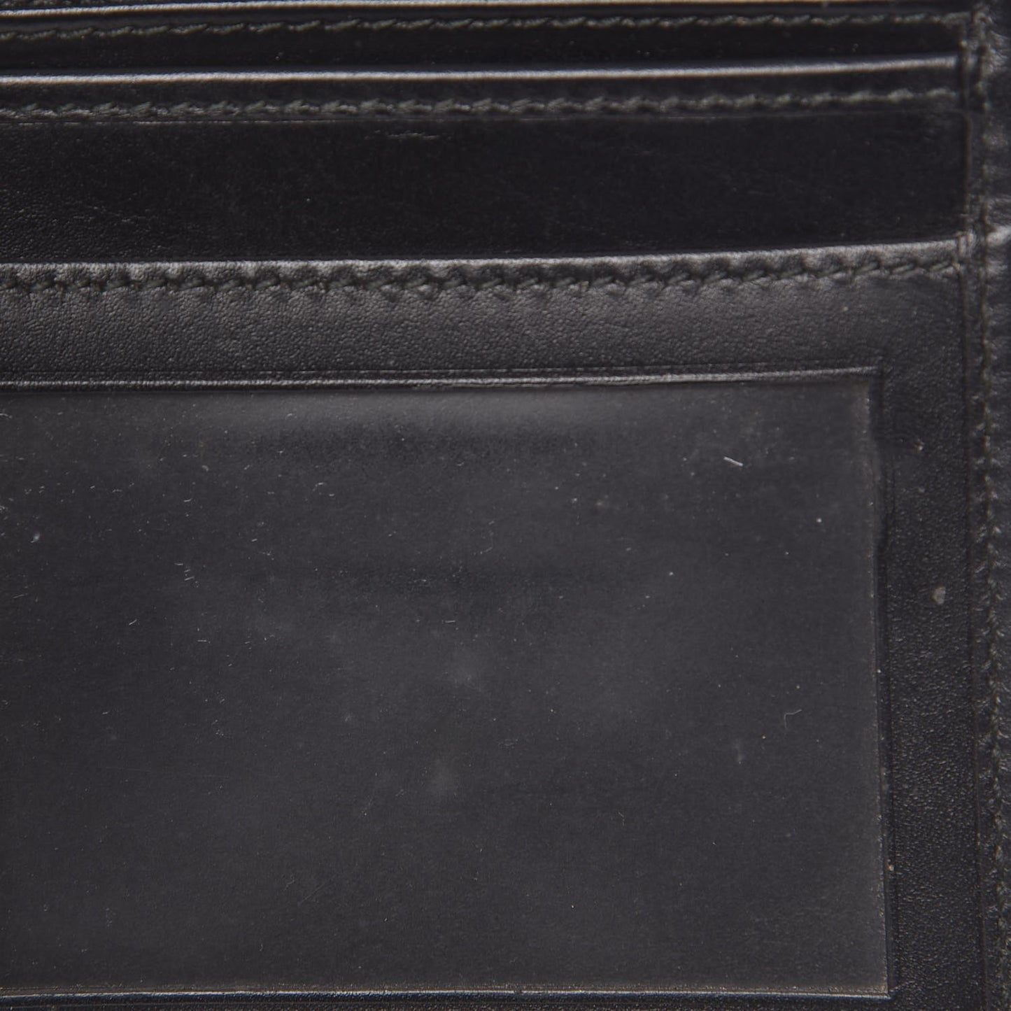 GG Supreme Monogram Bi-Fold Wallet Black Grey