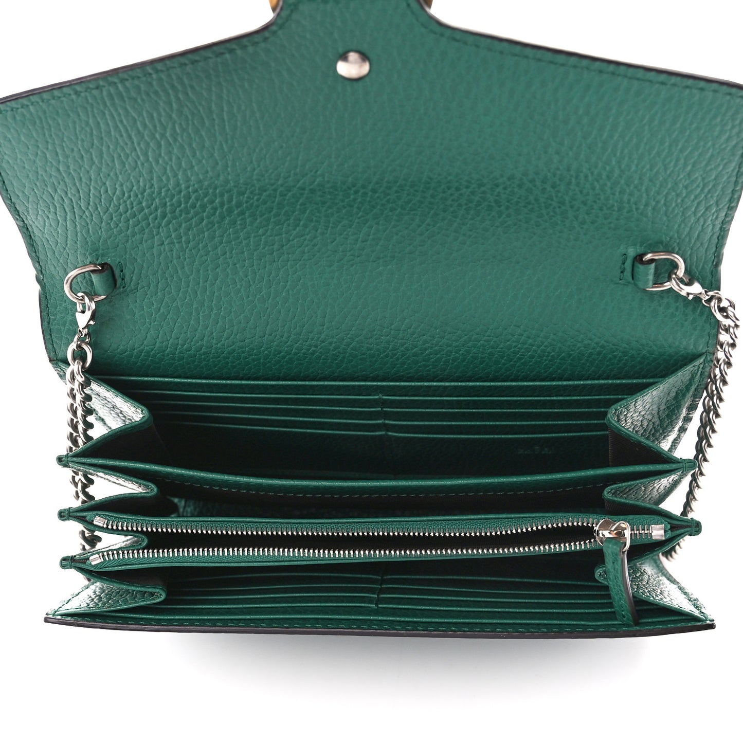 Calfskin Mini Dionysus Chain Wallet Emerald