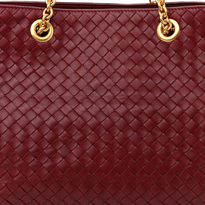 Bottega Veneta Nappa Intrecciato Medium Classic Chain Strap Tote Bordeaux 8 of 10