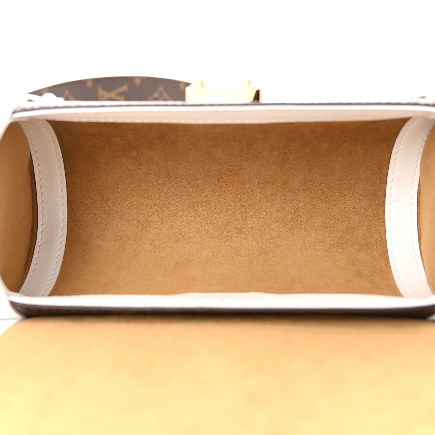 Monogram LV Match Papillon Trunk White