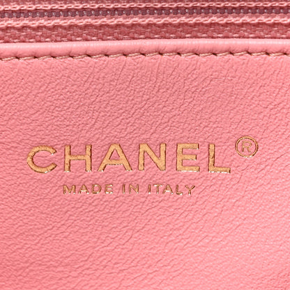 Chanel Tweed Lambskin Quilted Small CC Filigree Flap Pink 6 of 11