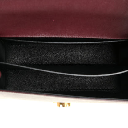 Saint Laurent Grain de Poudre Medium Classic Monogram Cassandra Top Handle Rouge Legion 5 of 19