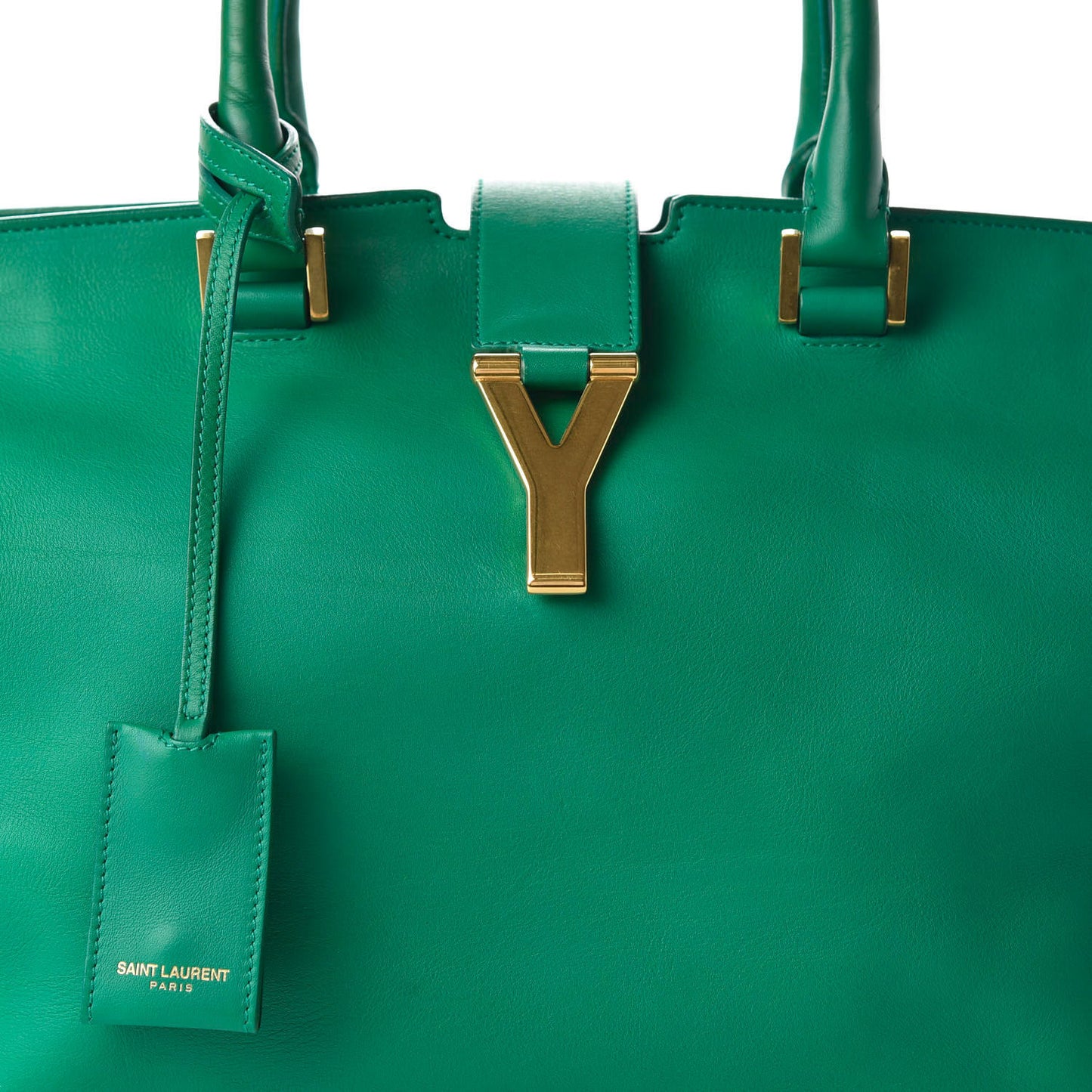 Calfskin Medium Classic Y Cabas Green