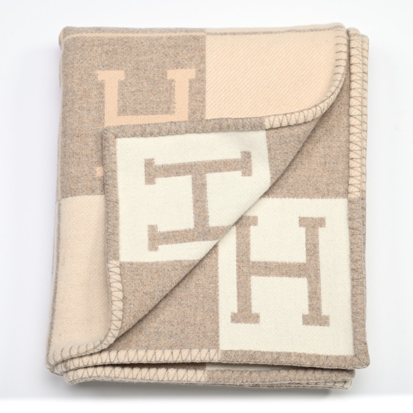 Wool Cashmere Avalon III Blanket Coco Camomille