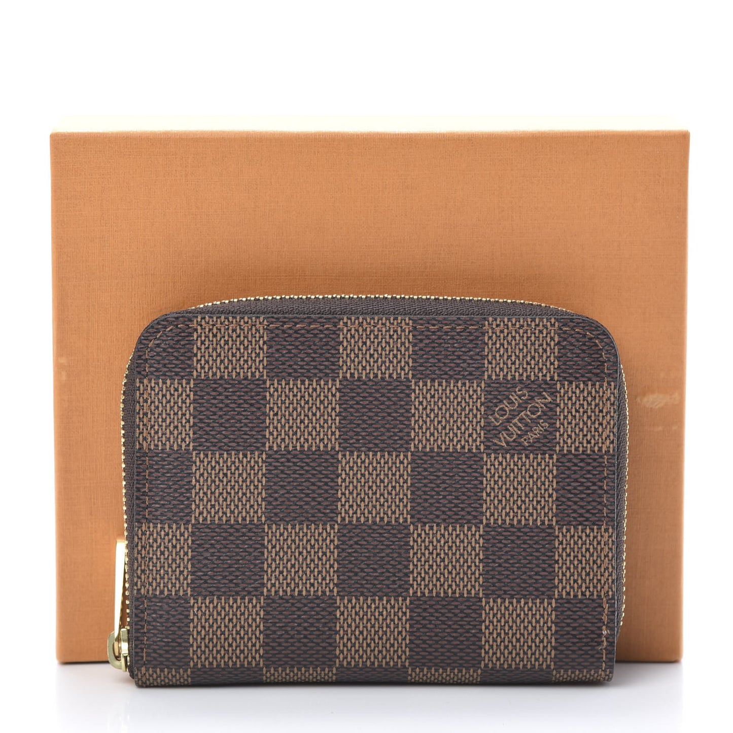 Damier Ebene Zippy Coin Purse Rose Ballerine