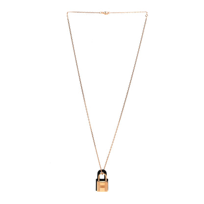 Hermes Swift Small O'Kelly Pendant Necklace Black 3 of 6