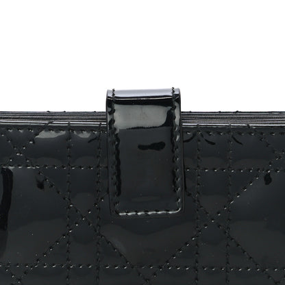 Christian Dior Patent Cannage Lady Dior 5-Gusset Card Holder Black 10 of 10