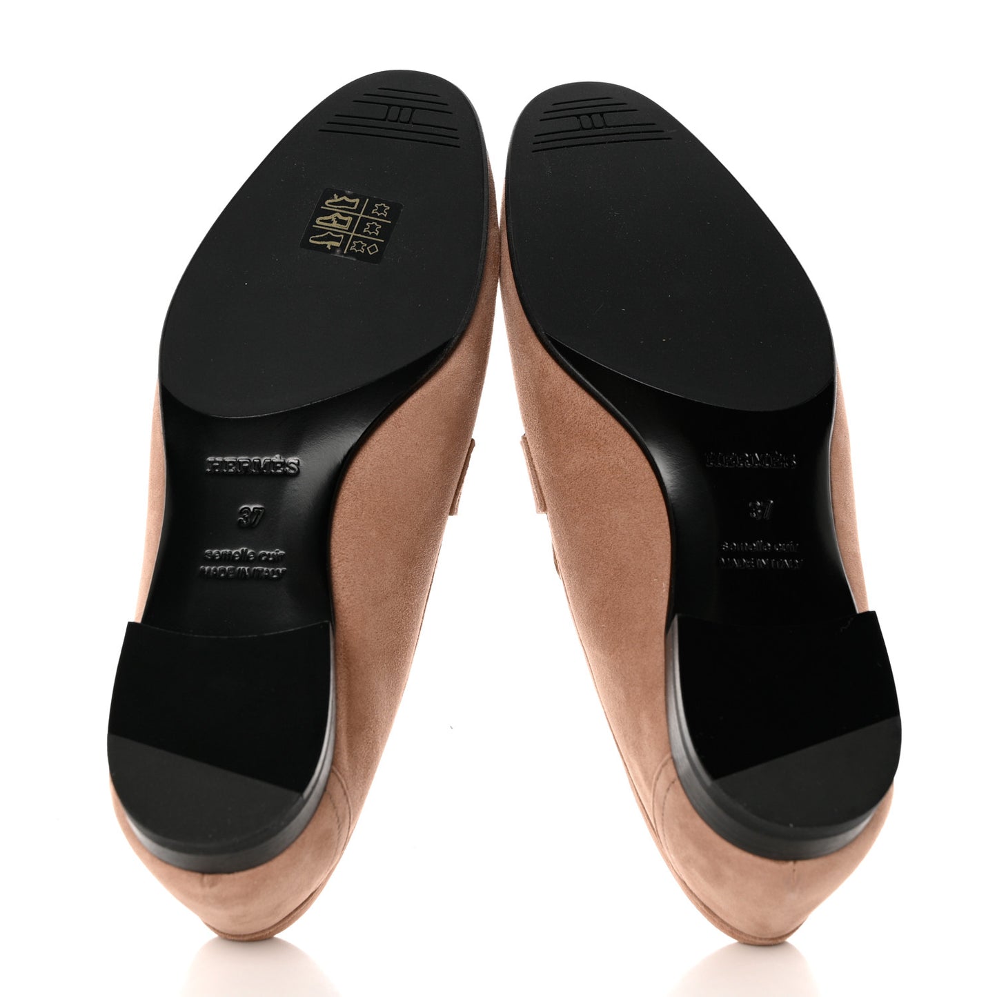 Suede Goatskin Paris Loafers 37 Rose Perle