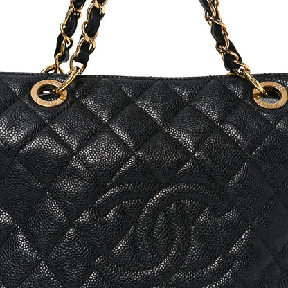 Chanel Caviar Quilted Petit Timeless Tote PTT Black 8 of 10