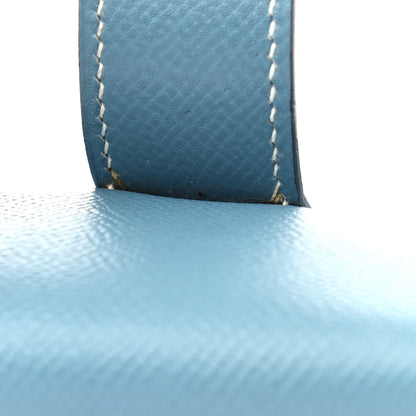 Hermes Epsom Jige PM Clutch Blue Jean 8 of 9
