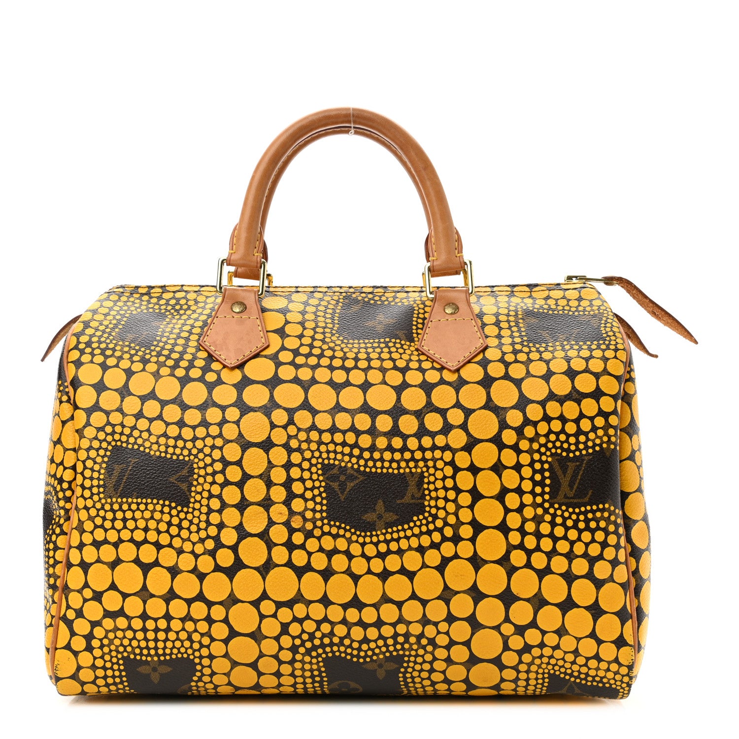 product image of LOUIS VUITTON Monogram Kusama Town Speedy 30 Yellow FASHIONPHILE