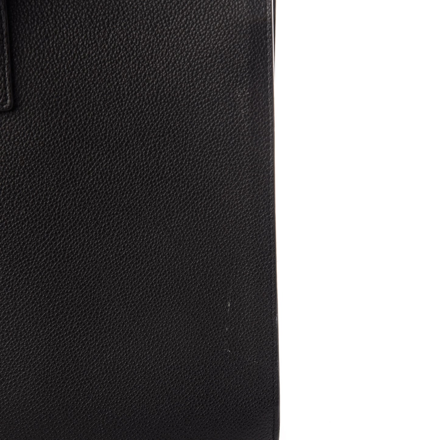 Grained Calfskin Large Sac De Jour Carryall Black